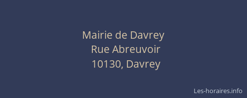 Mairie de Davrey