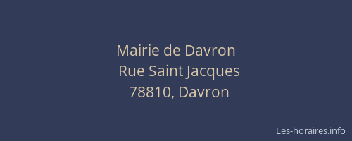 Mairie de Davron