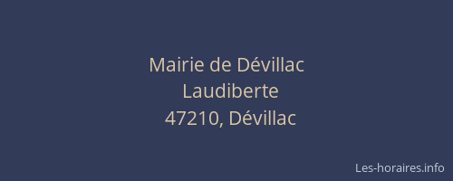 Mairie de Dévillac