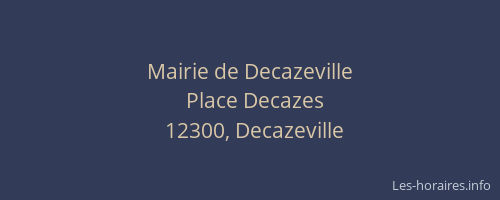 Mairie de Decazeville
