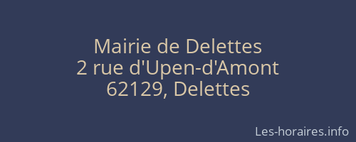 Mairie de Delettes