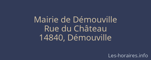 Mairie de Démouville