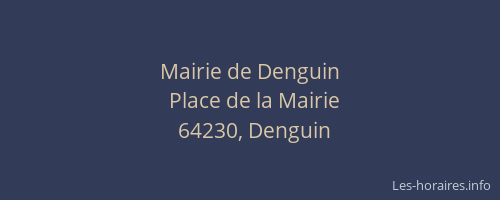 Mairie de Denguin