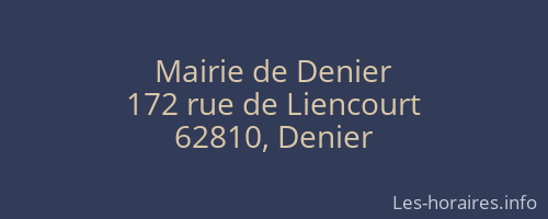 Mairie de Denier