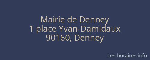 Mairie de Denney