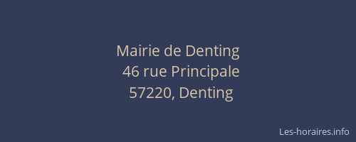 Mairie de Denting