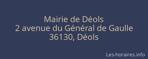 Mairie de Déols