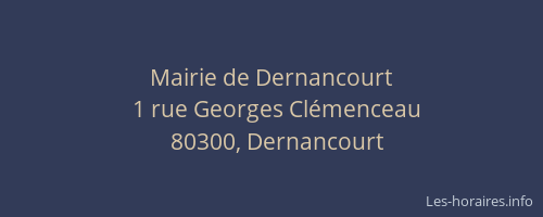 Mairie de Dernancourt