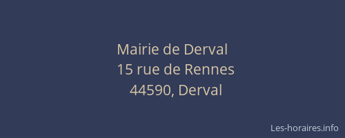 Mairie de Derval