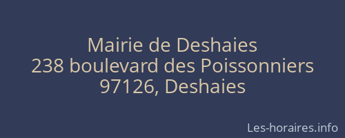 Mairie de Deshaies