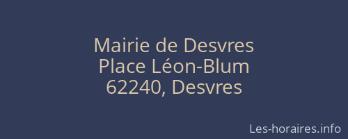 Mairie de Desvres