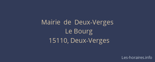Mairie  de  Deux-Verges