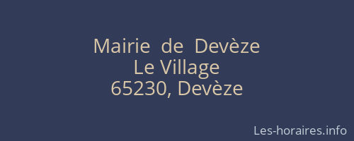 Mairie  de  Devèze