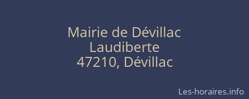 Mairie de Dévillac