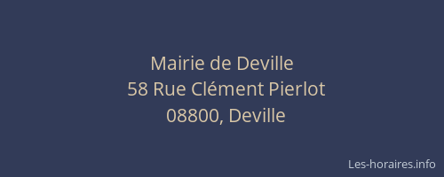 Mairie de Deville