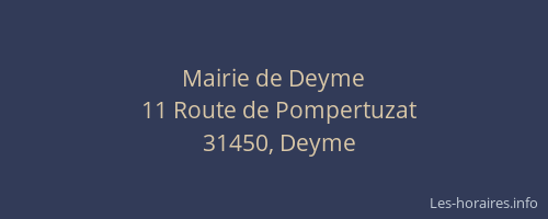 Mairie de Deyme