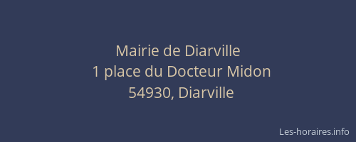 Mairie de Diarville