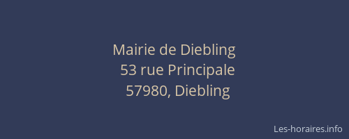Mairie de Diebling