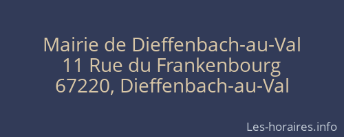 Mairie de Dieffenbach-au-Val
