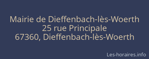 Mairie de Dieffenbach-lès-Woerth