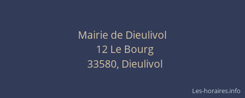 Mairie de Dieulivol