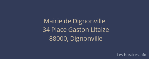 Mairie de Dignonville