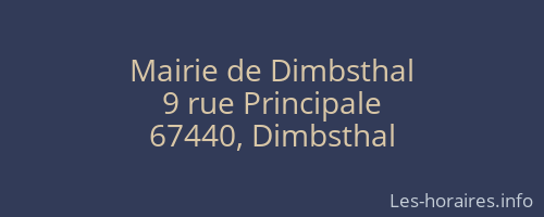 Mairie de Dimbsthal