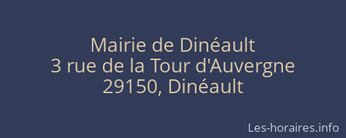 Mairie de Dinéault