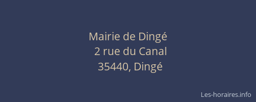 Mairie de Dingé