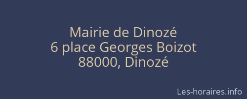 Mairie de Dinozé