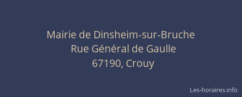 Mairie de Dinsheim-sur-Bruche