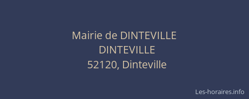 Mairie de DINTEVILLE