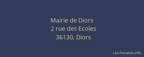 Mairie de Diors
