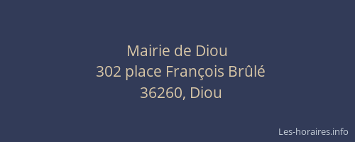Mairie de Diou