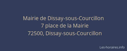 Mairie de Dissay-sous-Courcillon