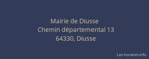 Mairie de Diusse