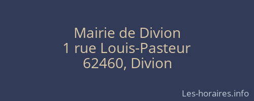 Mairie de Divion