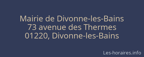 Mairie de Divonne-les-Bains