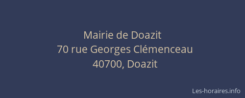 Mairie de Doazit
