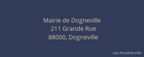 Mairie de Dogneville