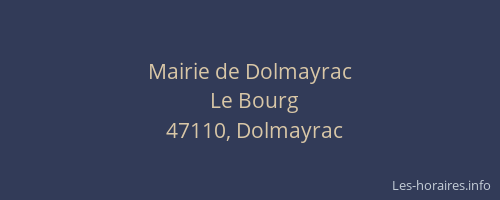 Mairie de Dolmayrac