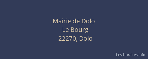 Mairie de Dolo