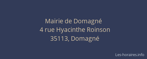Mairie de Domagné