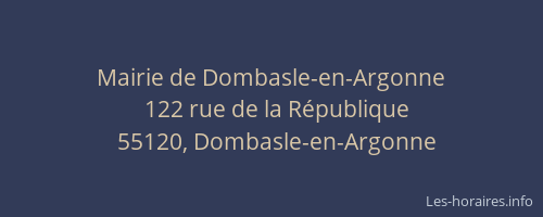 Mairie de Dombasle-en-Argonne