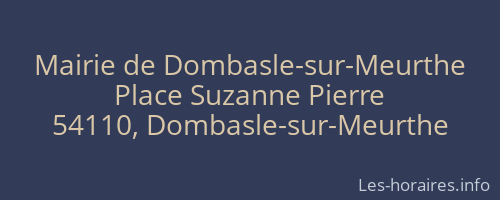 Mairie de Dombasle-sur-Meurthe