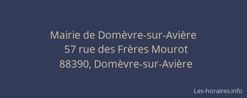 Mairie de Dom&egrave;vre-sur-Avi&egrave;re