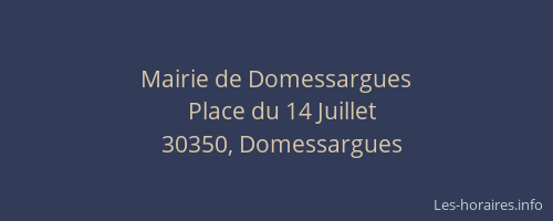 Mairie de Domessargues