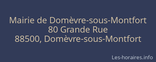 Mairie de Domèvre-sous-Montfort