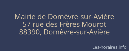 Mairie de Domèvre-sur-Avière