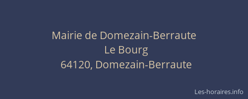 Mairie de Domezain-Berraute